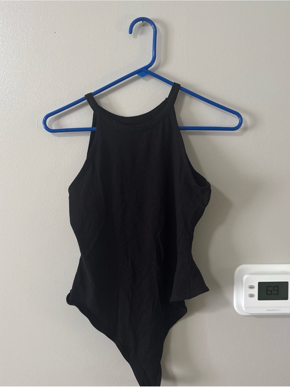 Classic Black High-Neck Bodysuit for Women